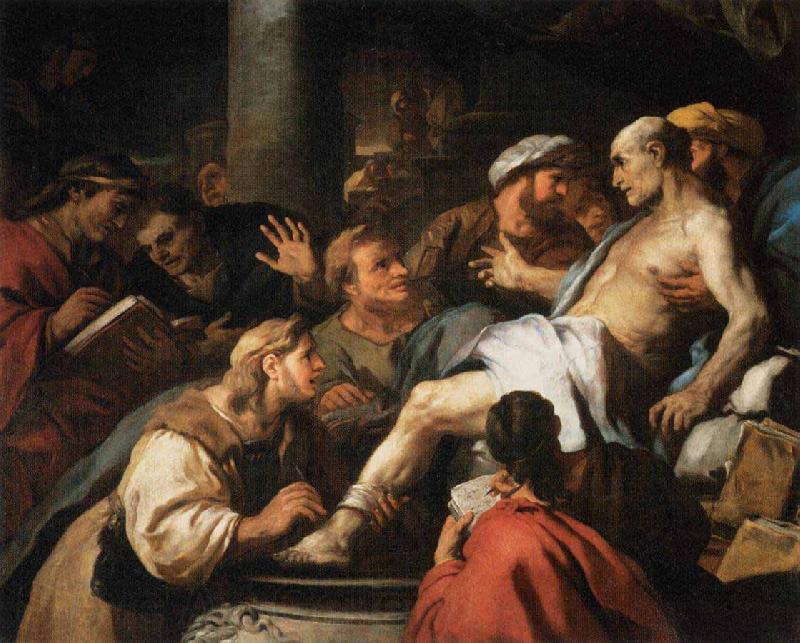 Luca  Giordano The Death of Seneca Spain oil painting art